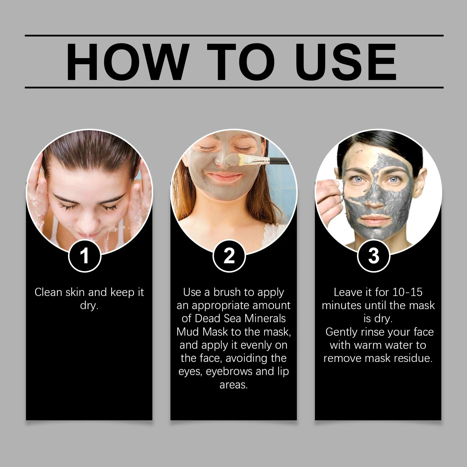Dead Sea Mud Deep Cleansing Face Mask – Brightening, Hydrating & Acne Remover