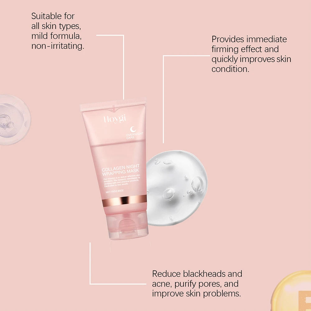 Collagen Peel-Off Face Mask + Kojic Acid & Turmeric Overnight Wrapping Mask