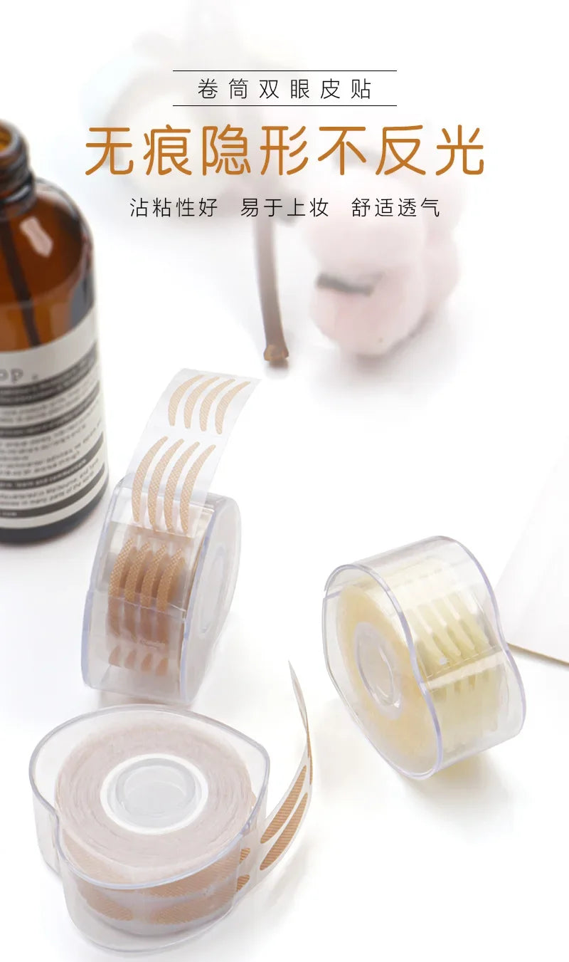 600pc Double Fold Eyelid Tape – Invisible Self-Adhesive Eye Lash Shadow Patch