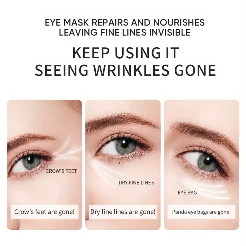 Seaweed Eye Mask 60PCS – Hyaluronic Acid & Collagen Patches