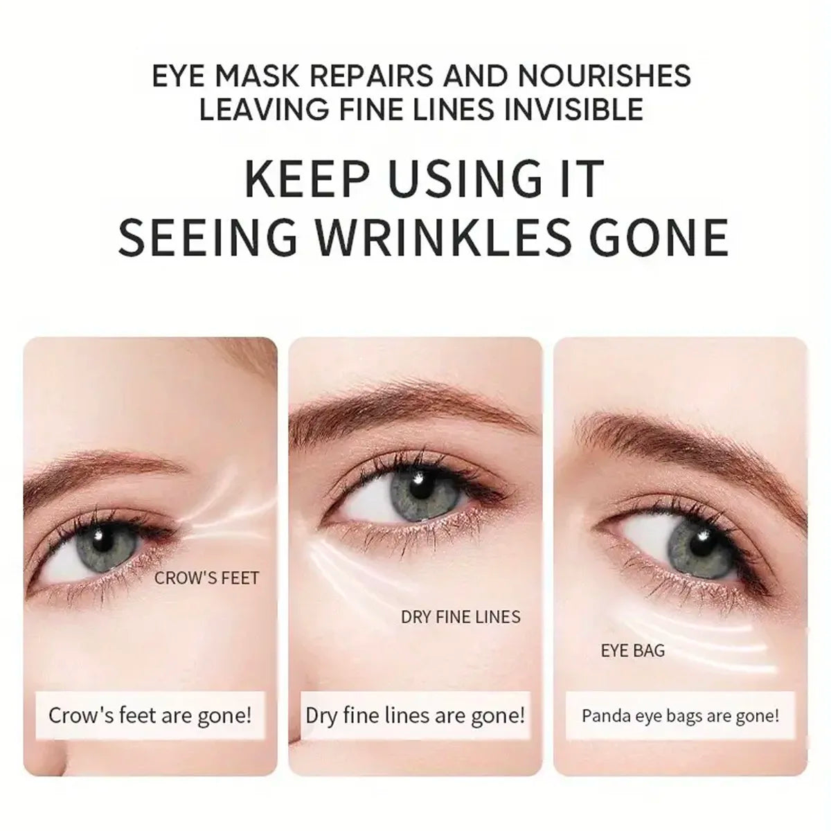 Seaweed Eye Mask 60PCS – Hyaluronic Acid & Collagen Patches