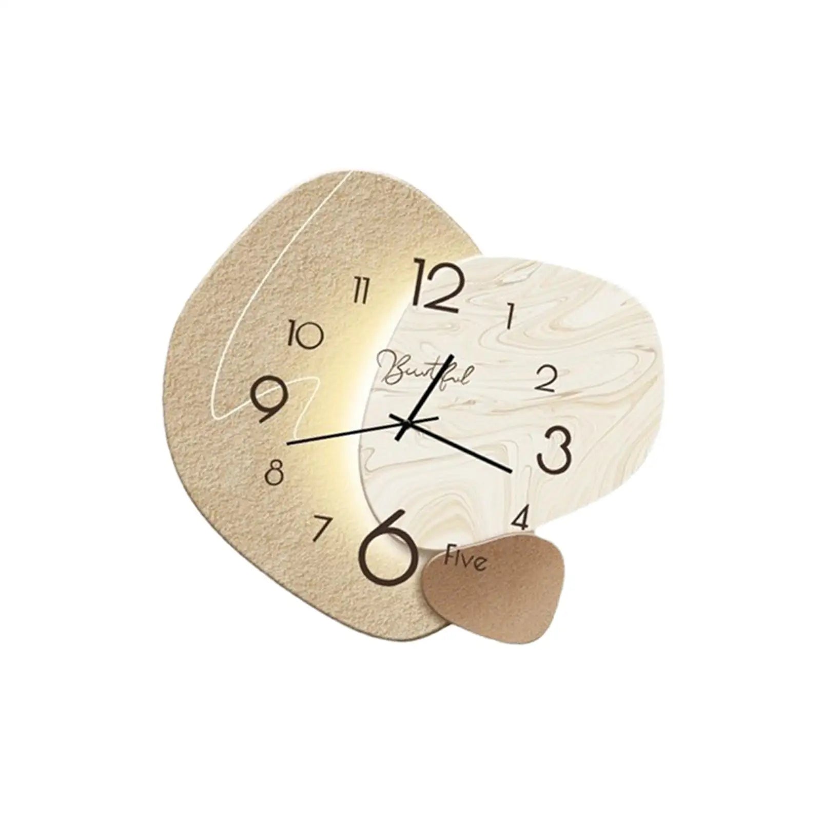 Nordic Silent Wall Clock – Decorative Mute Hanging Clock for Living Room