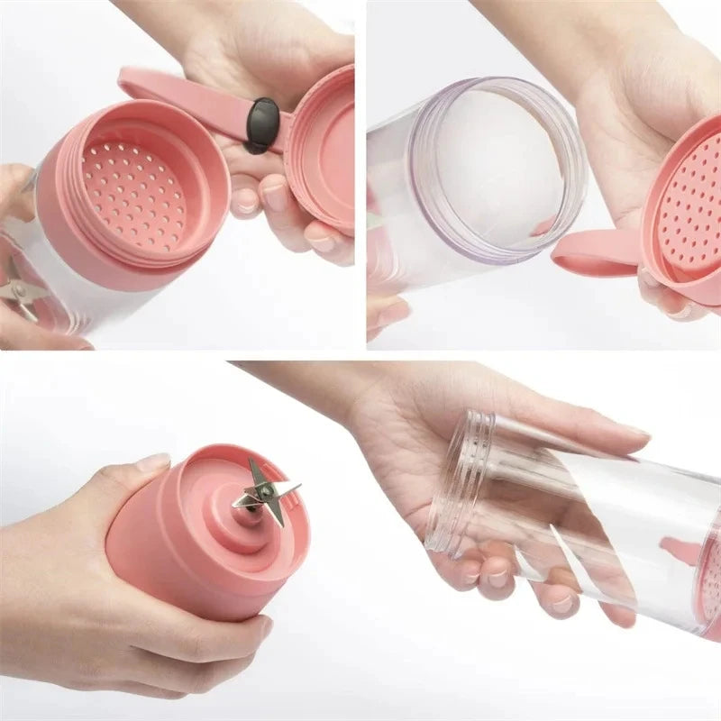 Portable USB Rechargeable Blender – 380ml Smoothie Maker