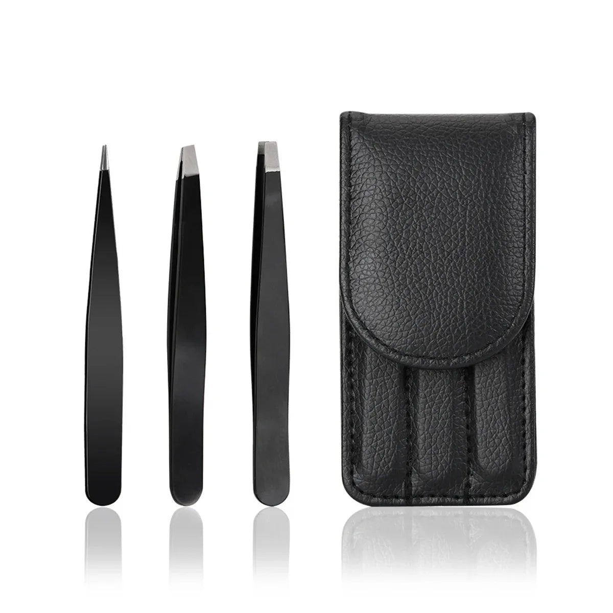 Stainless Steel Eyebrow Tweezers – Precision Slanted Tip