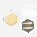 Hexagonal 3D Self-Adhesive Leather Wall Panel – Soft Upholstered Headboard Sticker