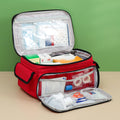 Portable First Aid Bag - Empty Emergency Supplies Pouch for Travel, Gym & Outdoors