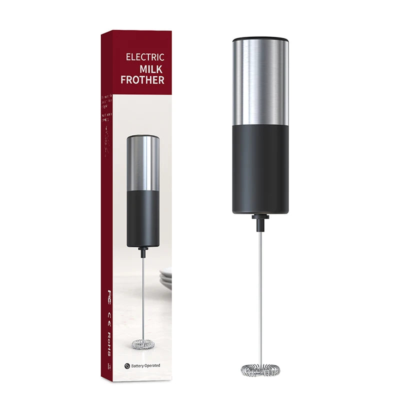 Rechargeable Handheld Milk Frother – Foam Maker for Lattes & Coffee