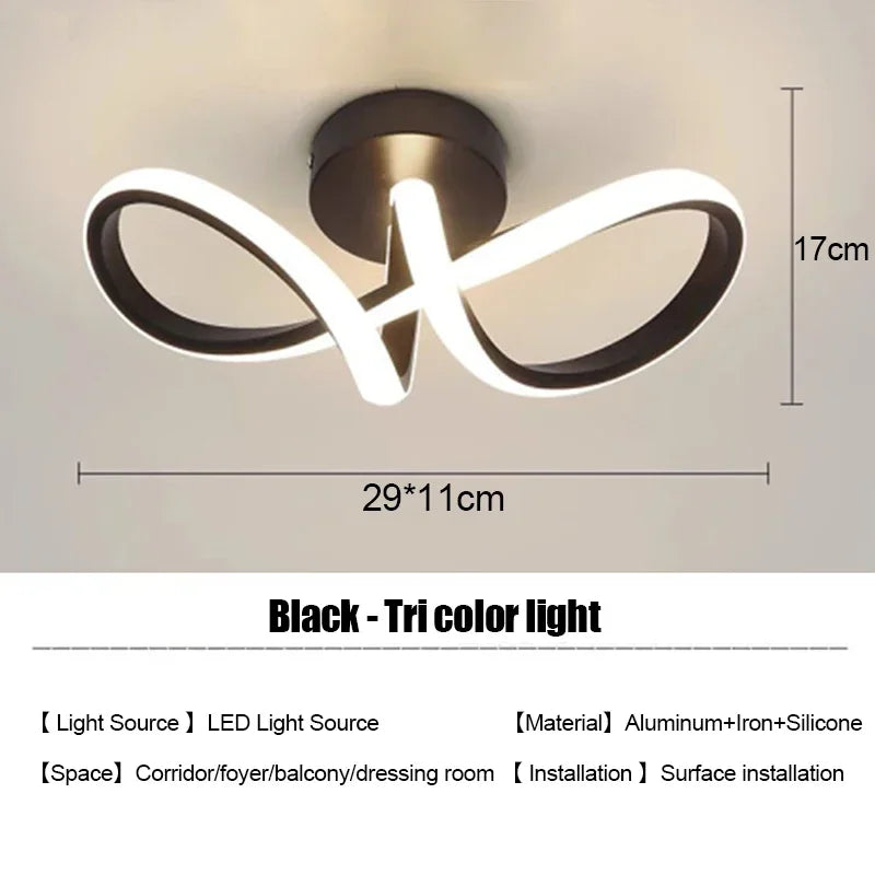 Nordic Minimalist LED Ceiling Light – Corridor, Living Room & Bedroom