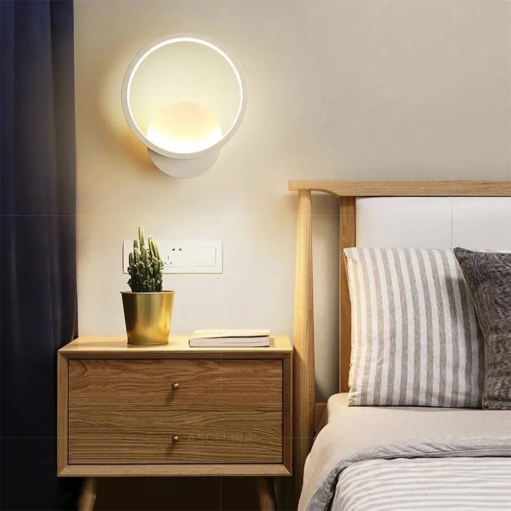 Modern Minimalist LED Wall Sconce – Indoor Living Room, Bedroom & Corridor Light