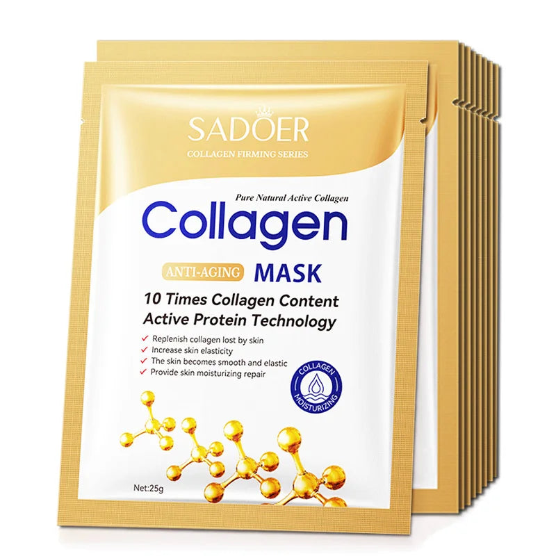Collagen Face Masks – Moisturising & Firming (10 Pack)