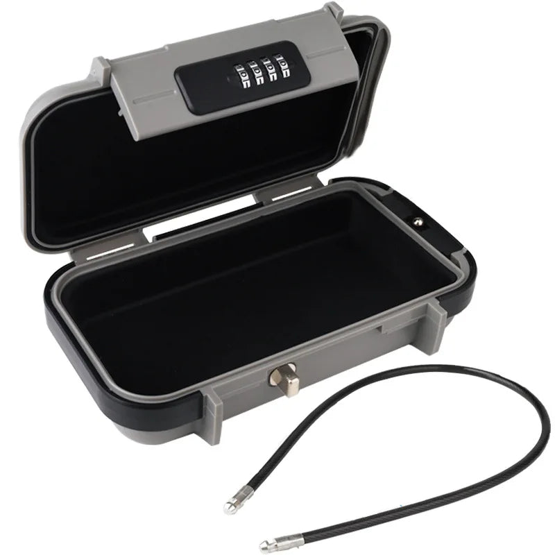 Travel Safe Lock Box - Waterproof Anti-Theft Beach Safe with Chain