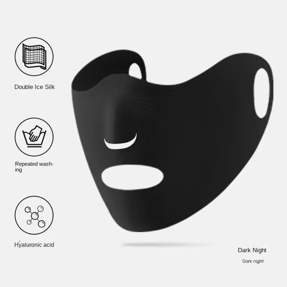 UPF50+ Ice Silk Sunscreen Face Mask – Outdoor Sports UV Protection