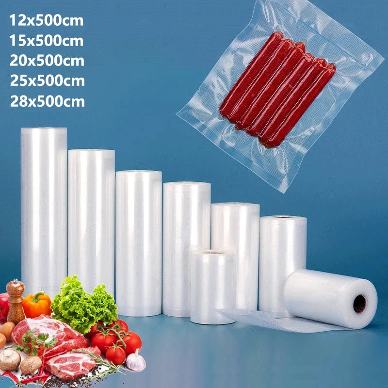 Vacuum Packaging Bags Roll – Food Vacuum Sealer Bags (500cm)