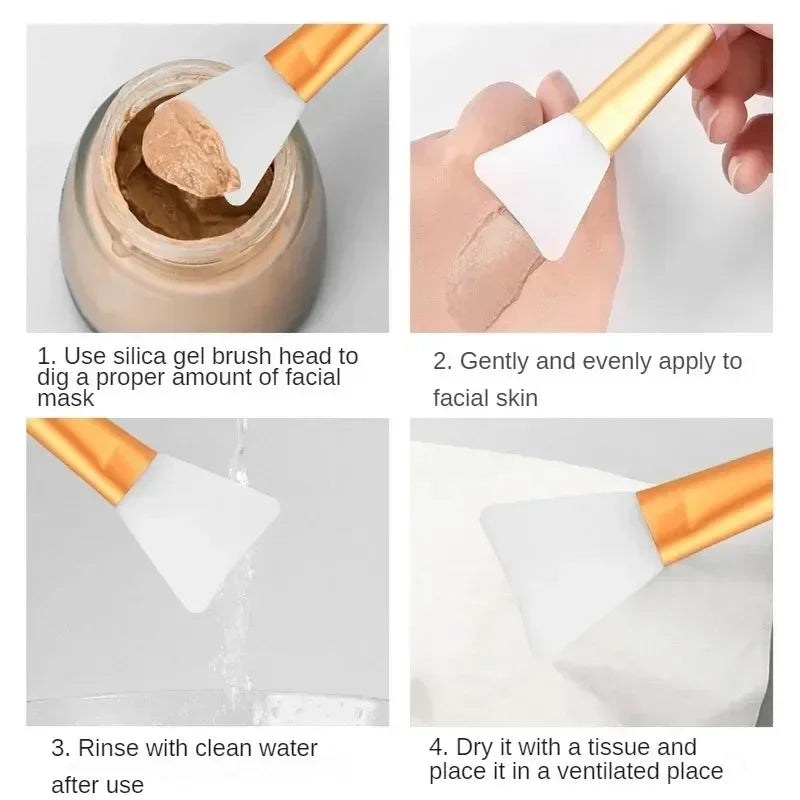 Silicone Face Mask Brush Applicator – Soft Tip Beauty Tool