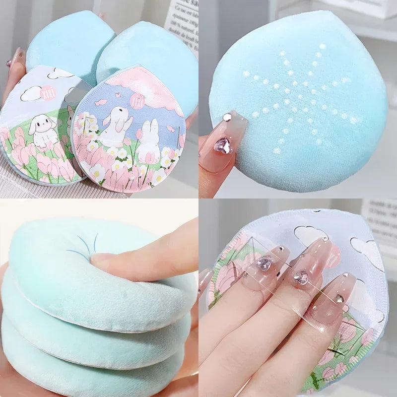 Velvet Makeup Setting Puff – Soft Crystal Fluff Cosmetic Sponge
