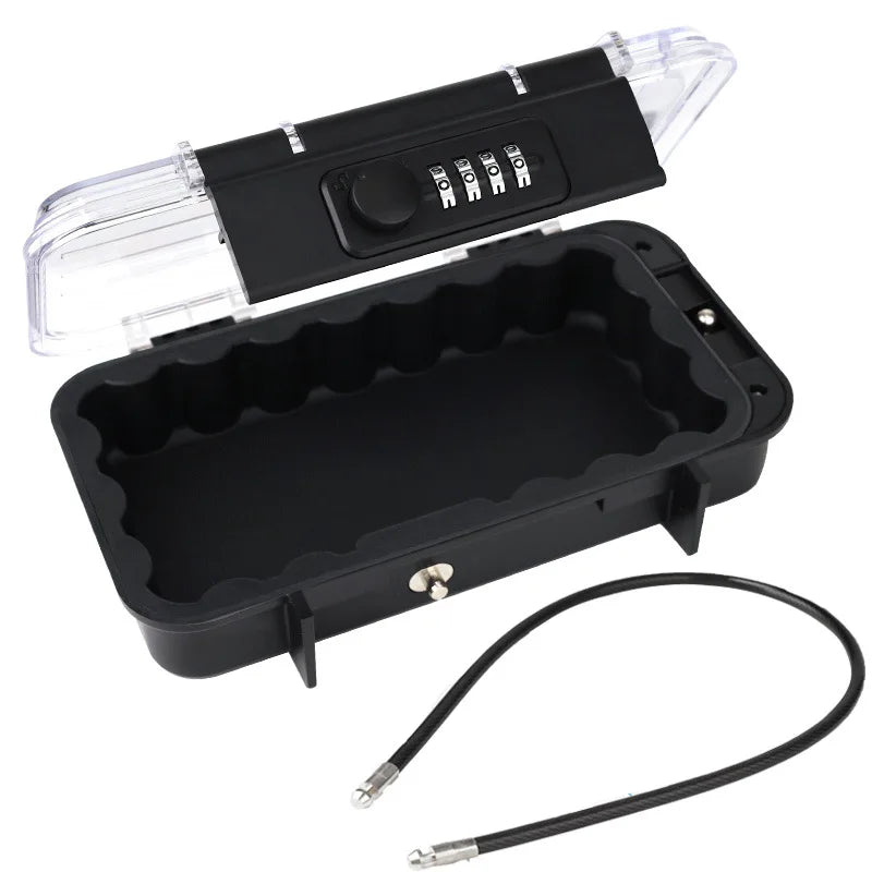 Travel Safe Lock Box - Waterproof Anti-Theft Beach Safe with Chain