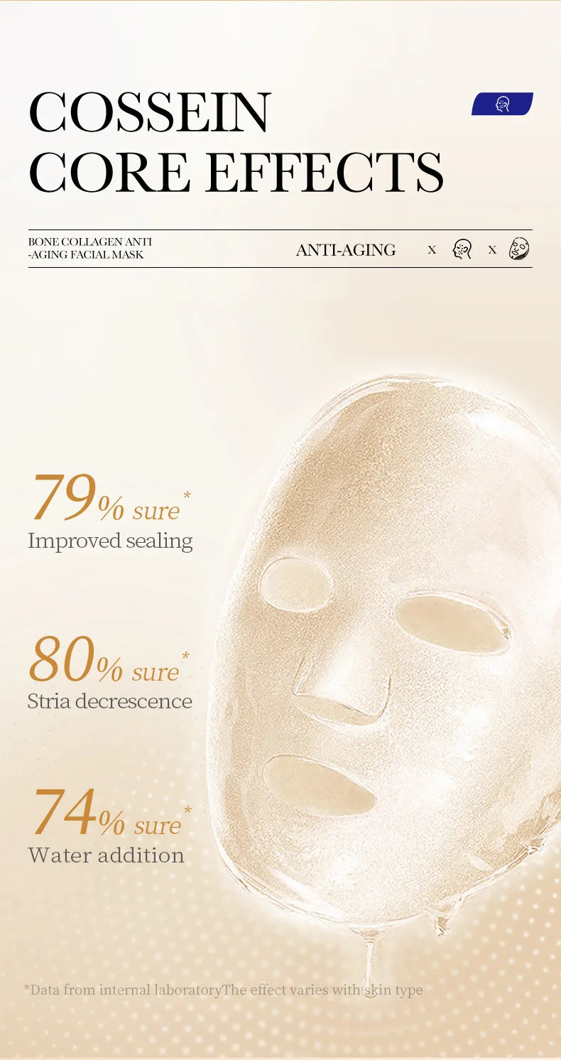 Collagen Face Masks – Moisturising & Firming (10 Pack)