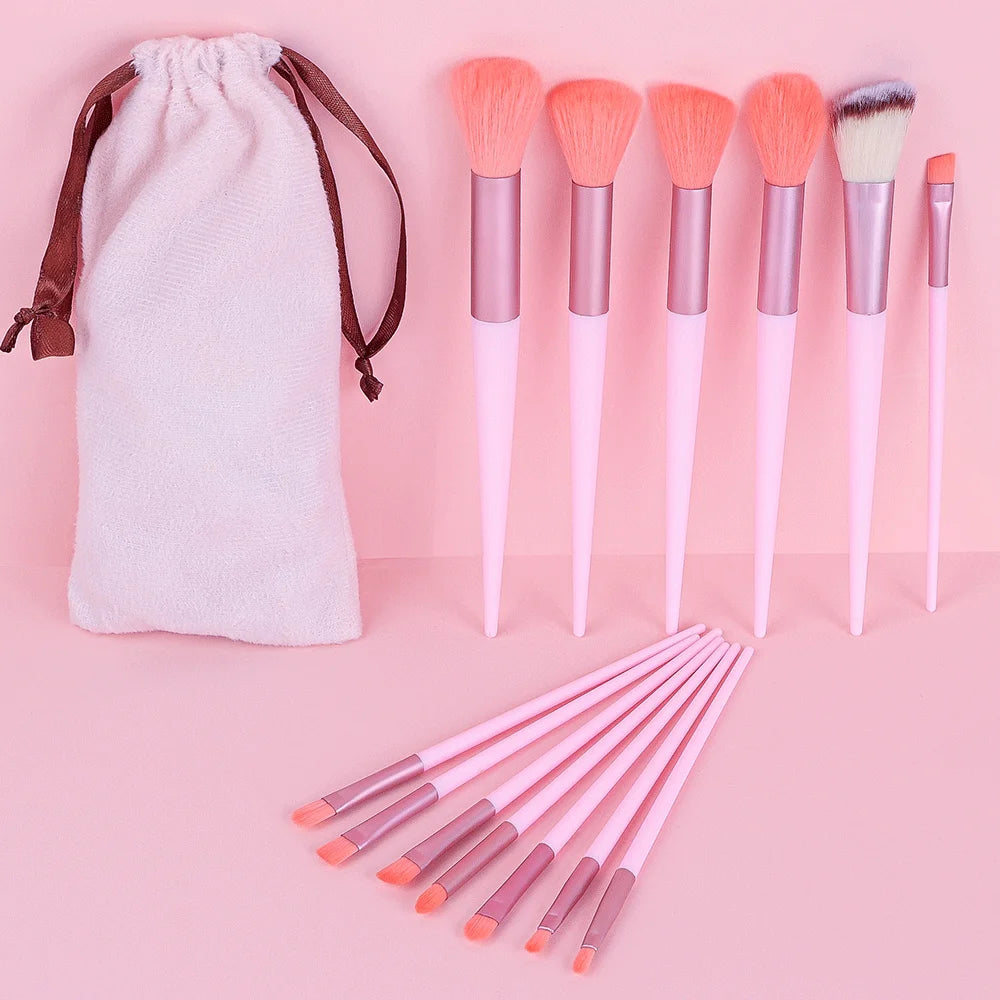 10/14pc Makeup Brush Set – Super Soft Eyeshadow & Foundation Brushes