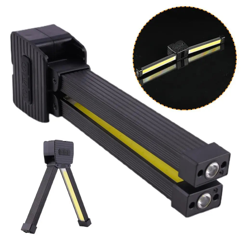 Portable Magnetic LED Worklight - 7 Dimming Levels, Foldable & Waterproof