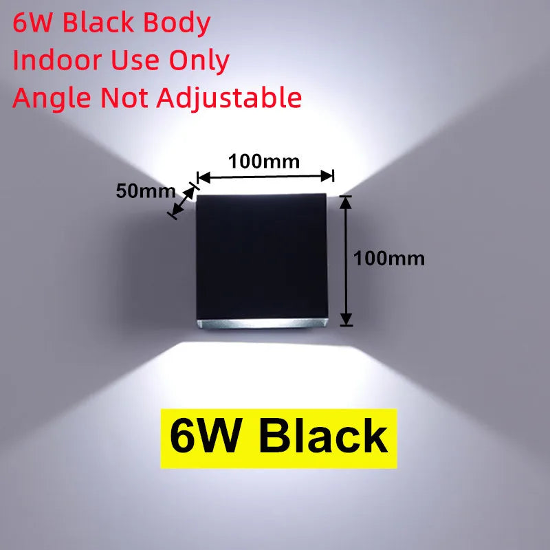 LED Outdoor Wall Light IP65 Waterproof – Porch, Garden & Indoor Bedroom Lamp