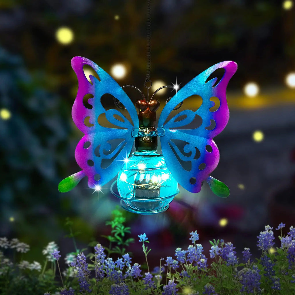 Solar Outdoor Hanging Lantern – Animal & Insect Garden Decor Solar Light