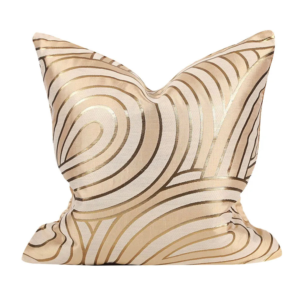 Luxury Golden Throw Cushion Cover