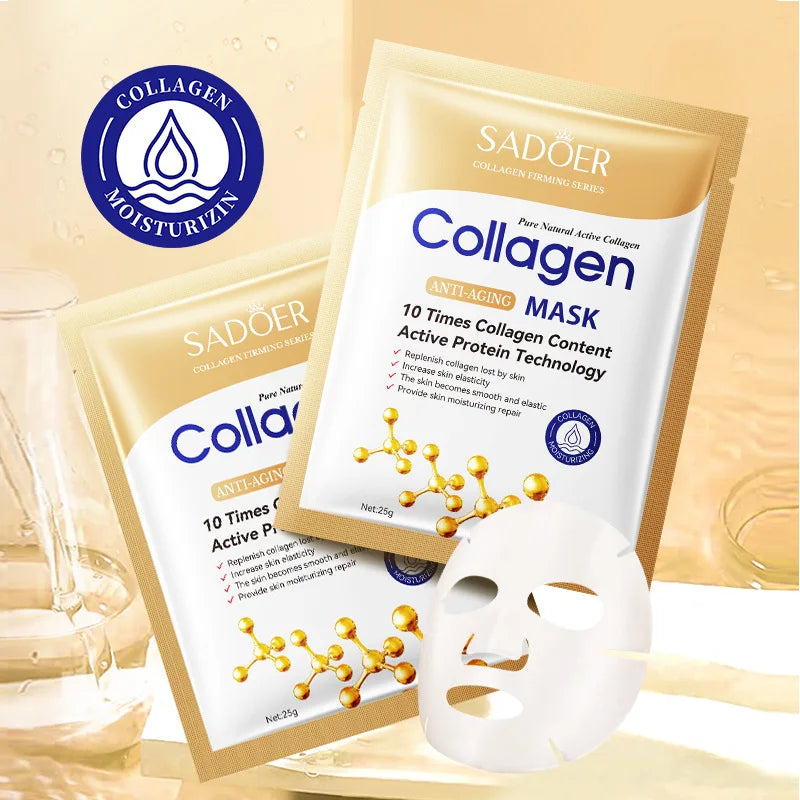 Collagen Face Masks – Moisturising & Firming (10 Pack)