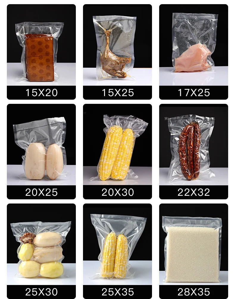 Food Vacuum Sealer Bags – BPA-Free Storage Roll (20cm x 500cm)