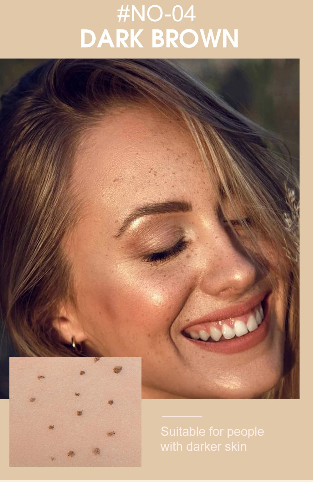 Waterproof Faux Freckle Makeup Pen – Natural Freckle Effect