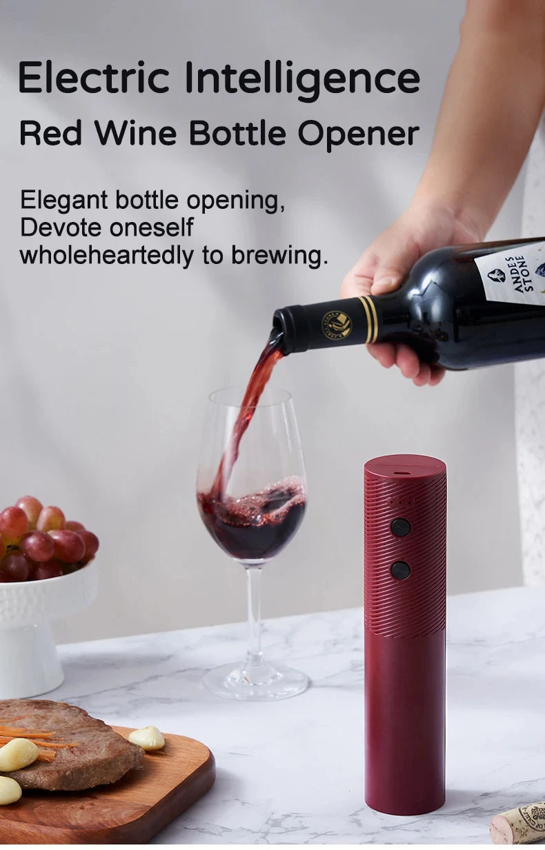 Electric Wine Bottle Opener & Corkscrew