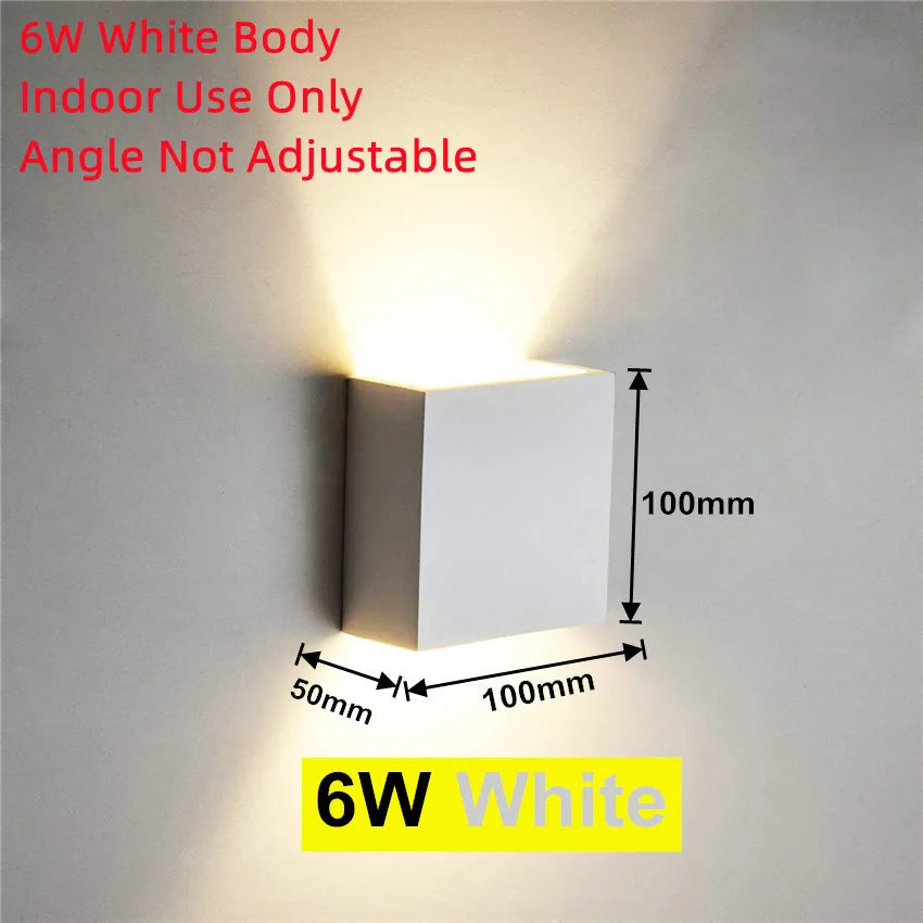 LED Outdoor Wall Light IP65 Waterproof – Porch, Garden & Indoor Bedroom Lamp