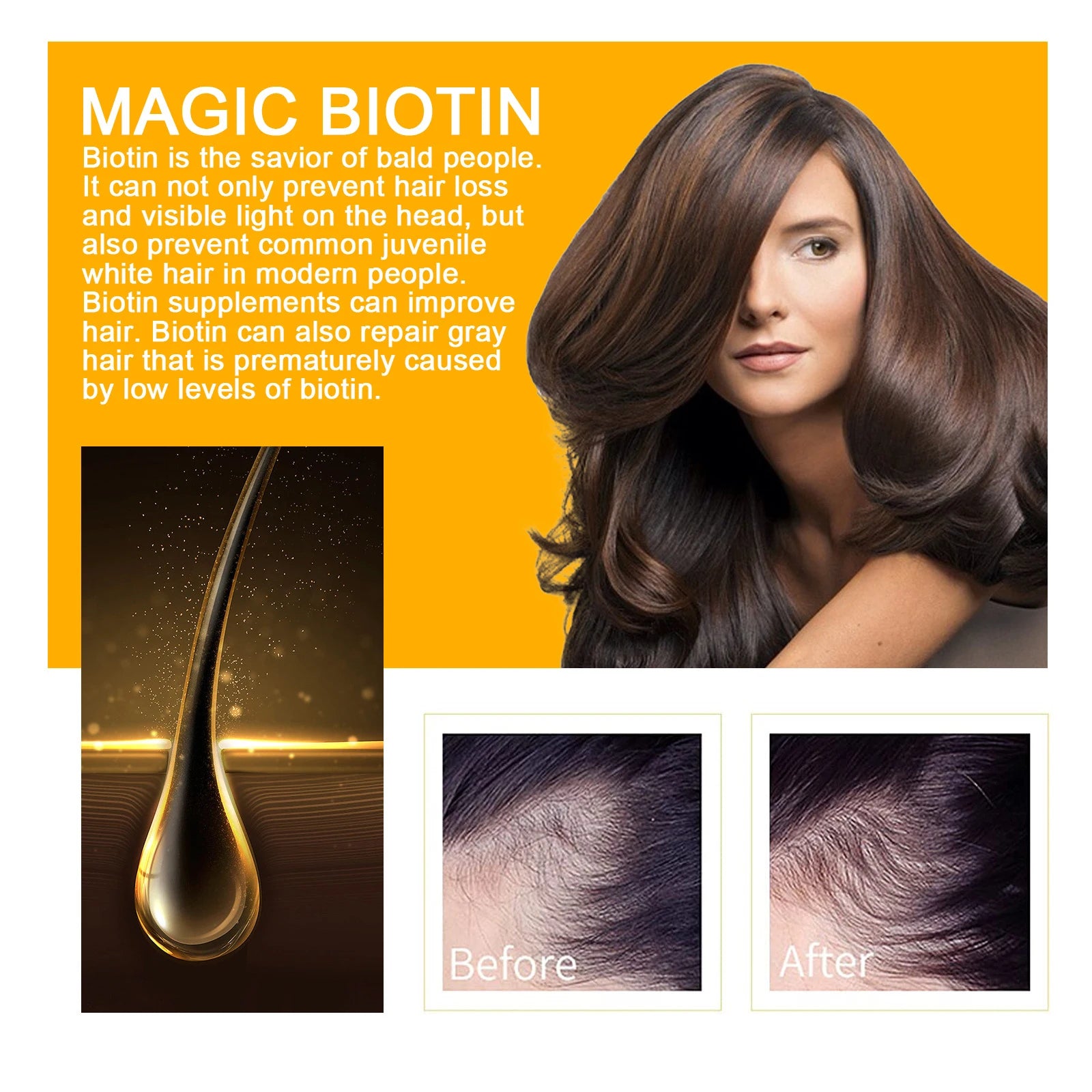 Biotin Hair Growth Shampoo & Conditioner – Frizz, Thinning & Damage Repair