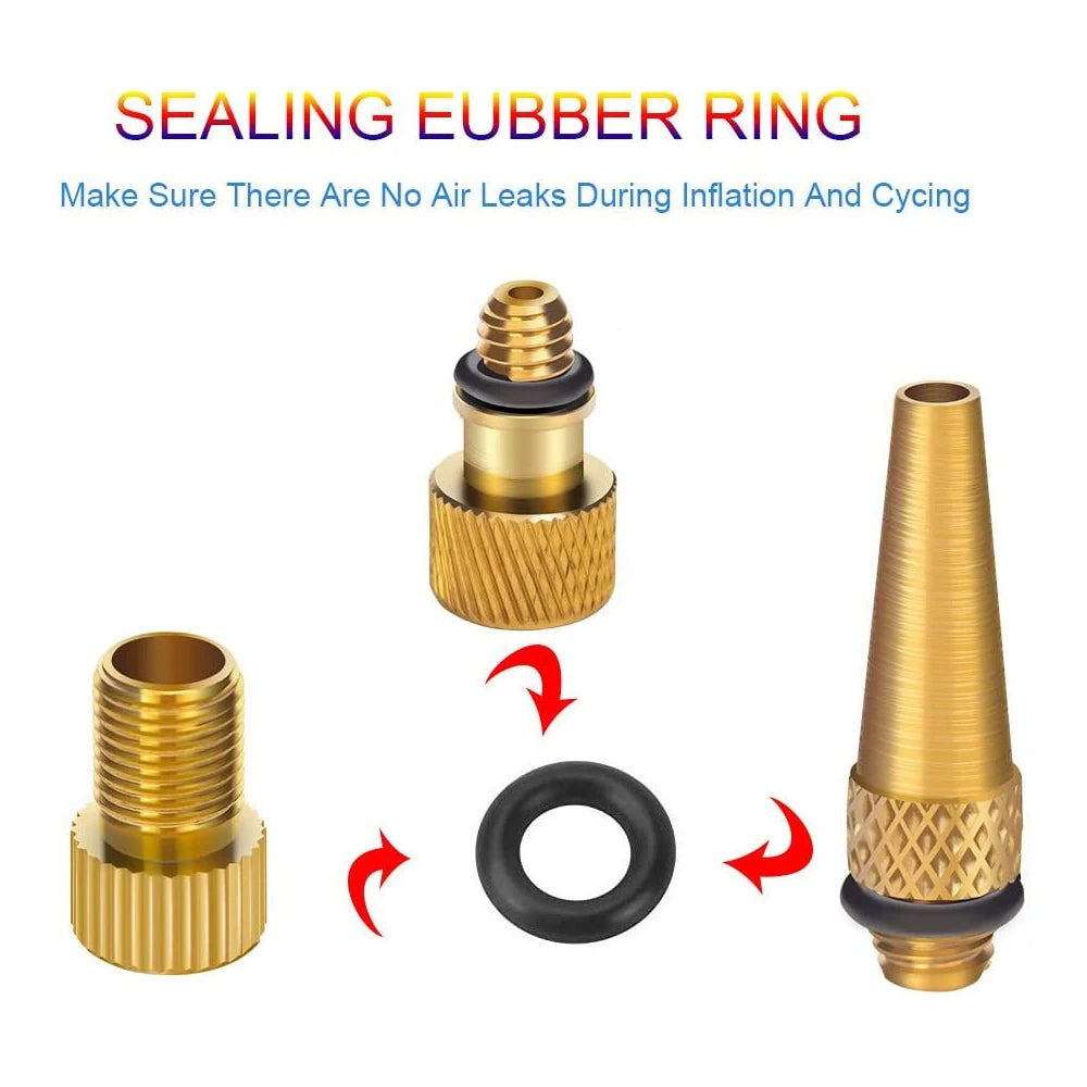 Presta & Schrader Valve Adapter Set (21 Pcs)