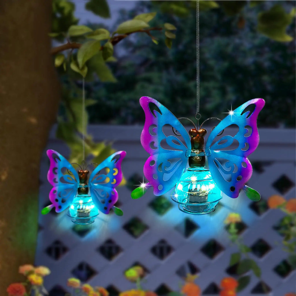 Solar Outdoor Hanging Lantern – Animal & Insect Garden Decor Solar Light