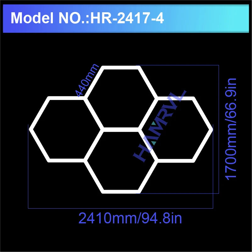 Hexagon LED Ceiling Light