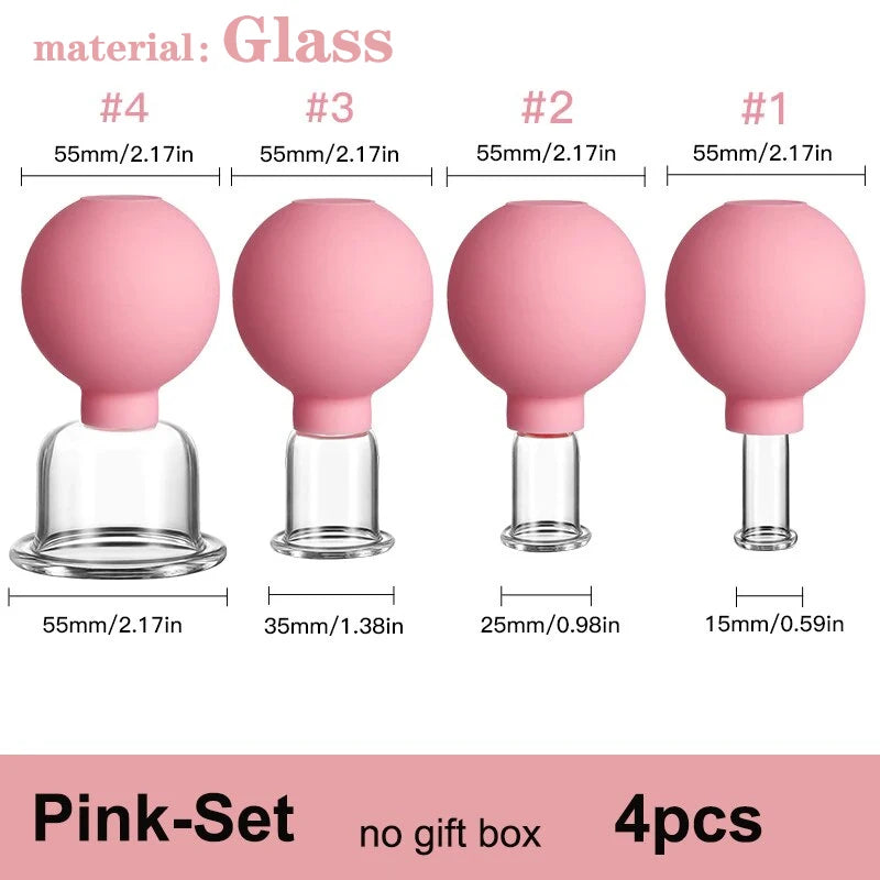 Rubber Vacuum Cupping Face Massager – Anti-Wrinkle & Lifting