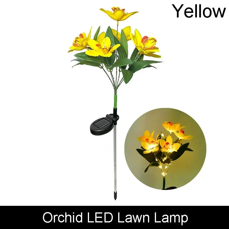 Solar Butterfly & Sunflower LED Garden Lawn Lamp – Colourful Landscape Light
