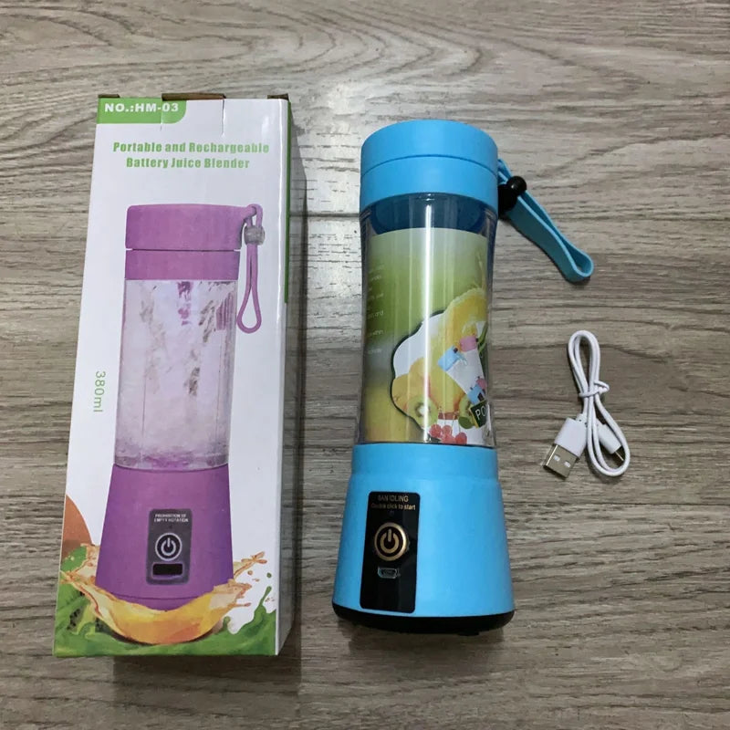 Portable USB Rechargeable Blender – 380ml Smoothie Maker