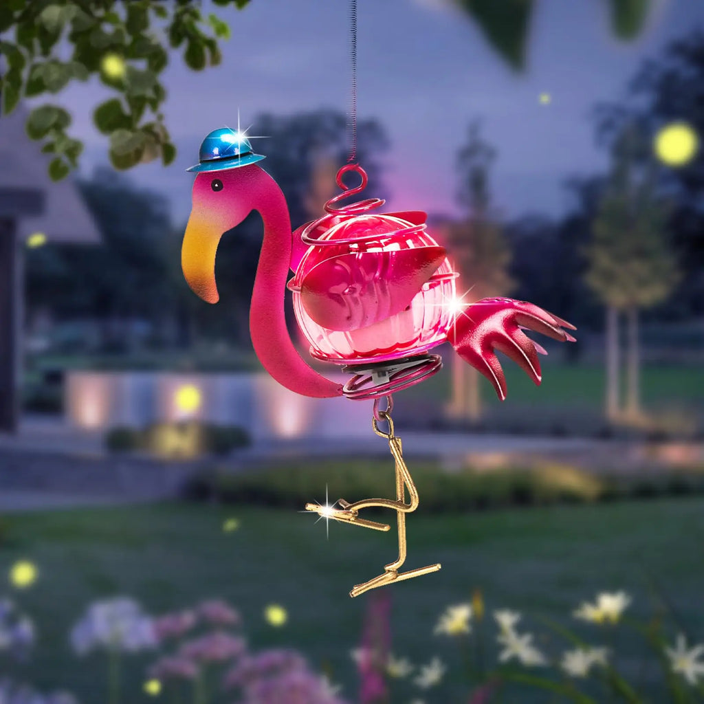 Solar Outdoor Hanging Lantern – Animal & Insect Garden Decor Solar Light