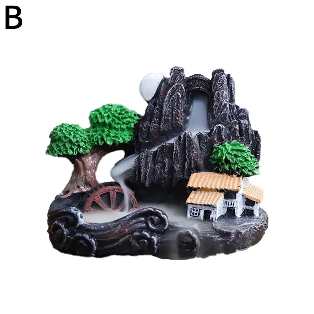Backflow Incense Burner Waterfall – Aromatherapy Home Decor with Incense Cones