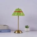 LED Rattan Rechargeable Retro Desk Lamp – Southeast Asian Style Atmosphere Light