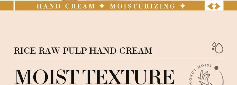 White Rice Hand Cream – Moisturising & Brightening