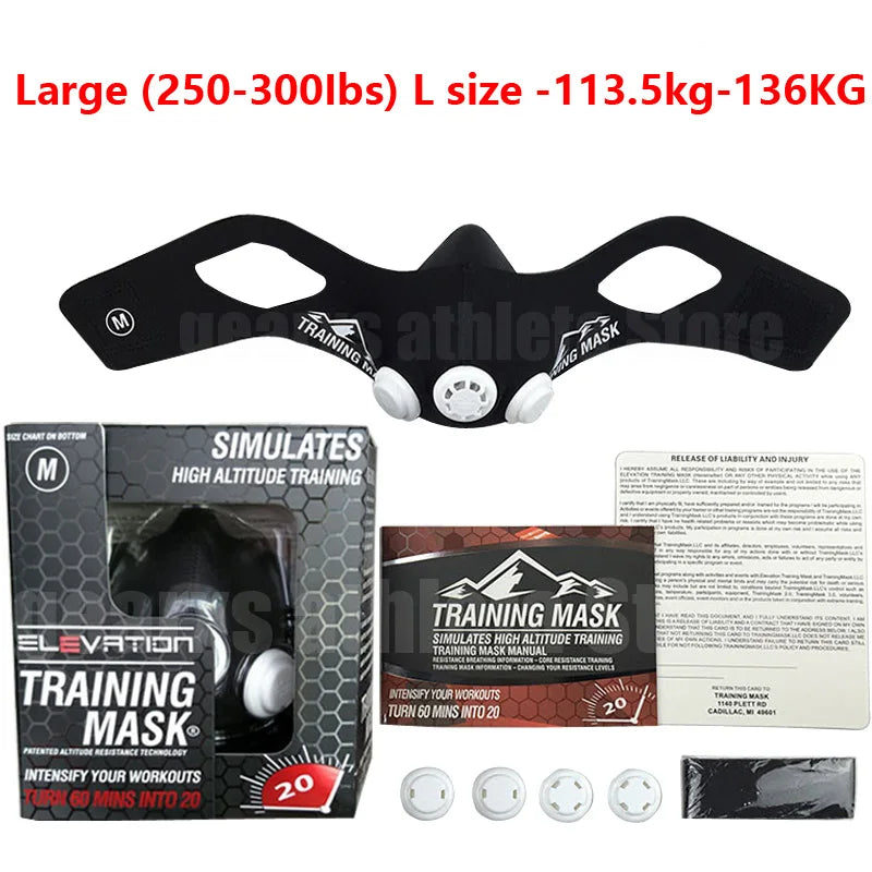 Training Mask 2.0 - Elevation Sports Mask for Running, Gym & Cycling
