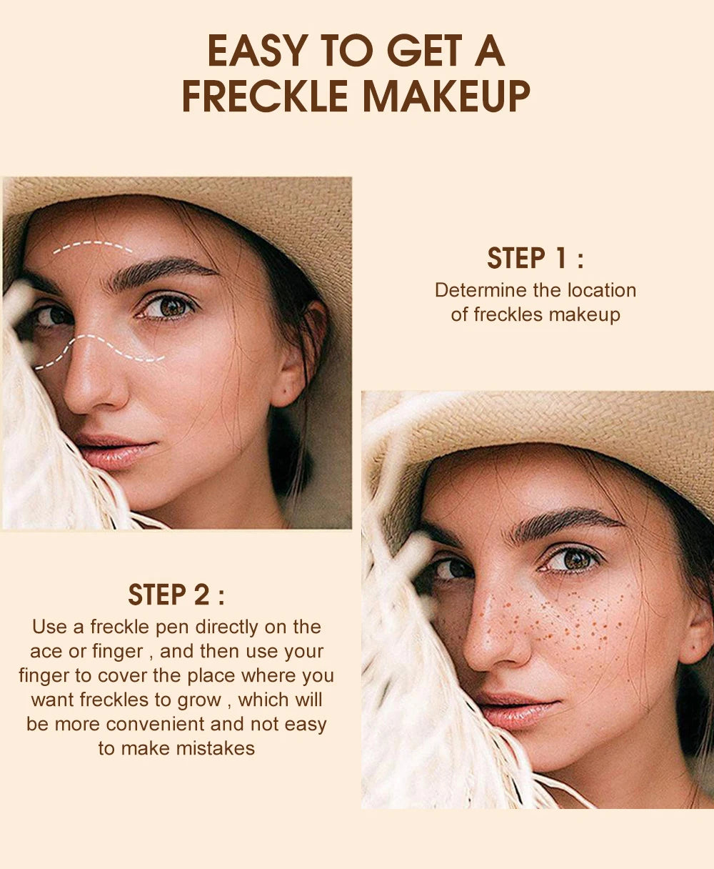 Waterproof Faux Freckle Makeup Pen – Natural Freckle Effect