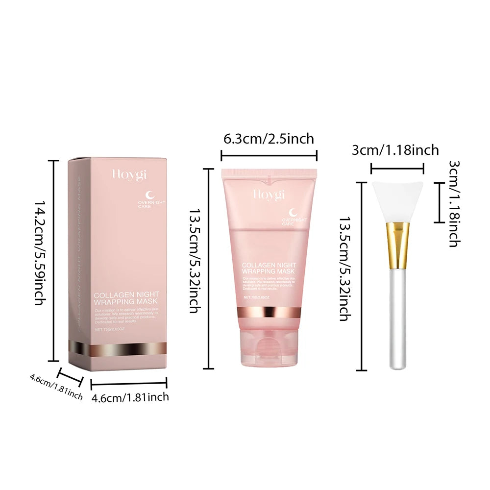 Collagen Peel-Off Face Mask + Kojic Acid & Turmeric Overnight Wrapping Mask