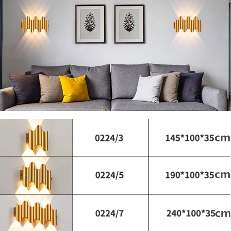 LED Outdoor Wall Light IP65 Waterproof – Porch, Garden & Indoor Bedroom Lamp