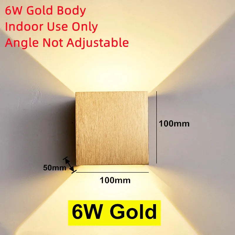 LED Outdoor Wall Light IP65 Waterproof – Porch, Garden & Indoor Bedroom Lamp
