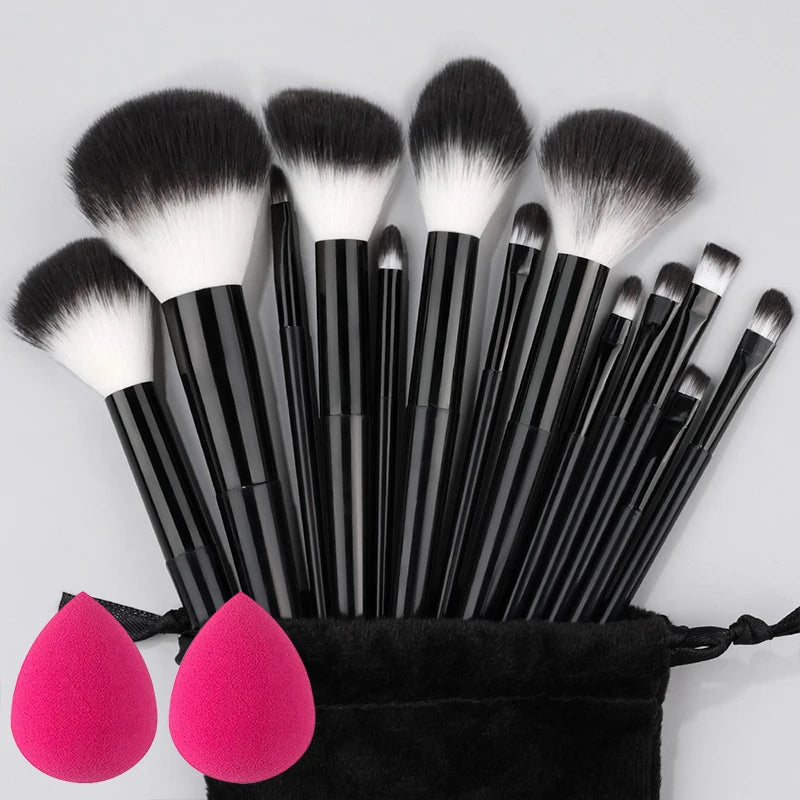 10/14pc Makeup Brush Set – Super Soft Eyeshadow & Foundation Brushes