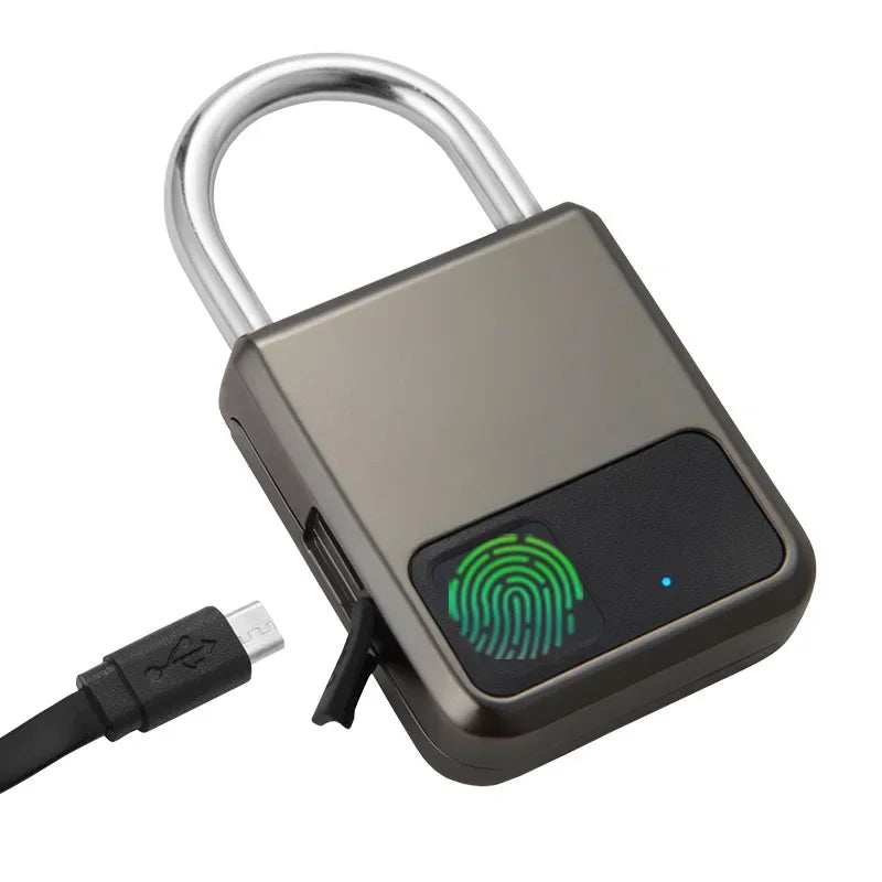 Fingerprint Padlock - Waterproof Smart Keyless Lock for Bike, Gym & Luggage