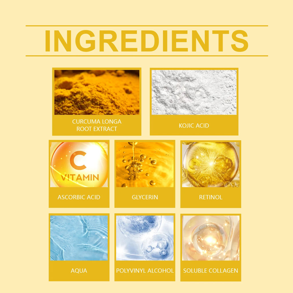 Collagen Peel-Off Face Mask + Kojic Acid & Turmeric Overnight Wrapping Mask